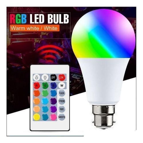 Led Lampe RGB Changement de Couleur Ampoule a Télécommande B22