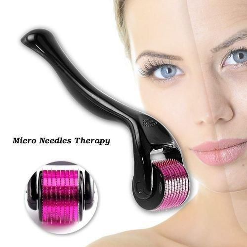 Derma Roller Rouleau pour la peau la barbe,Micro-aiguille,soin pour la repousse des cheveux