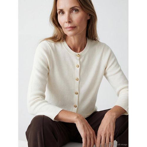 Cardigan en Tricot à Col Rond pour Femmes