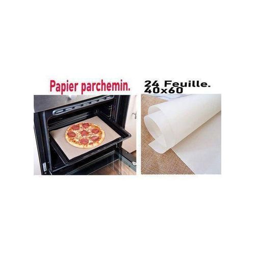 Lot de 24 feuilles rondes pour cuisson – Pour friteuse à air, barbecue et cuisson à la vapeur.