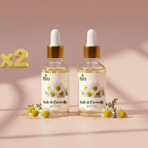 Pack x2 Huile de camomille 30 ml Hydratation et Éclat