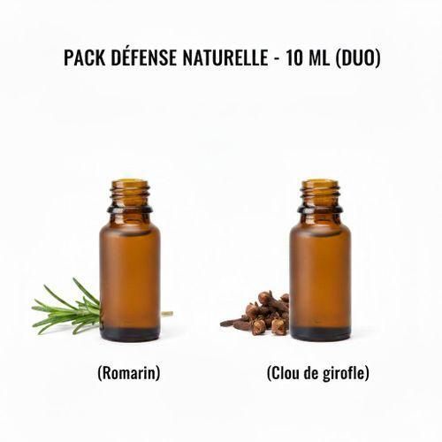 Lot de 2 Huiles Essentielles 10 ml – Romarin + Clou de Girofle