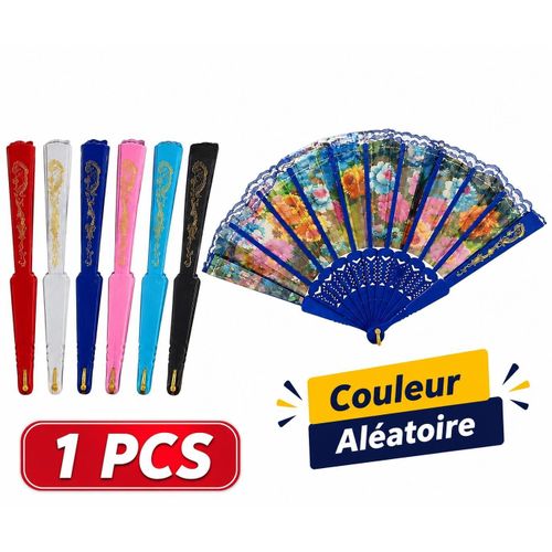 Éventail Manuel Pliable – Ventilateur à Main Floral – Compact, Léger pour Été, Mariage et Voyage