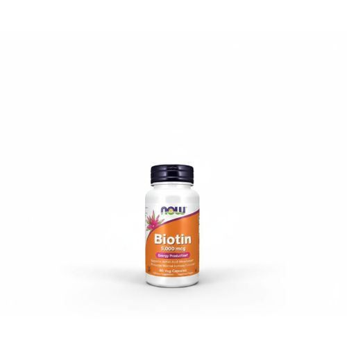 Biotine Ultra Dose 5000 mcg - 60 Capsules Végétales pour Cheveux, Peau et Ongles - Complément Alimentaire Haute Puissance