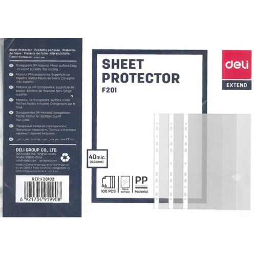 100 chemise pochte protge feuille en plastique