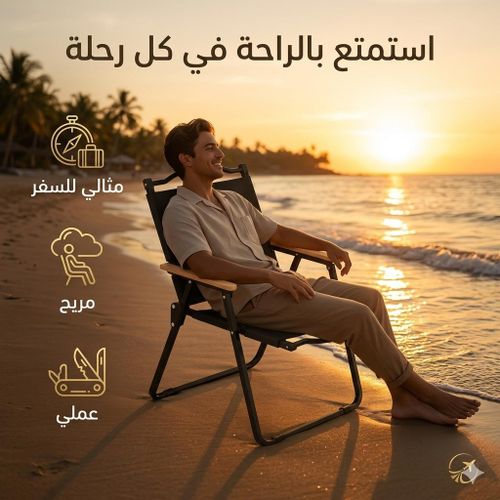 Chaise pliante portable camping Tabouret pliable léger Siège extérieur pêche plage jardin Chaise compacte voyage pique-nique Structure robuste acier