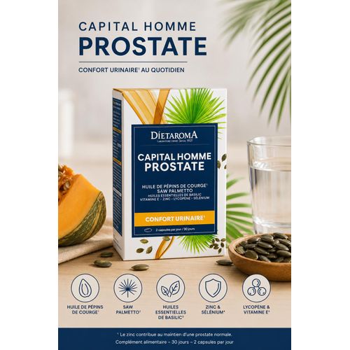 Capital Homme Prostate – Confort – 60 Gélules