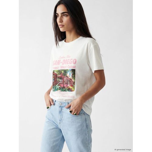 T-shirt Femme Imprimé 100% Coton