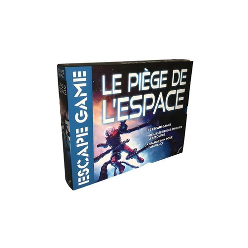 Coffret Jeu de Société - Escape Game Spatial Immersif - 2 Scénarios & Énigmes à Résoudre - Multicolore