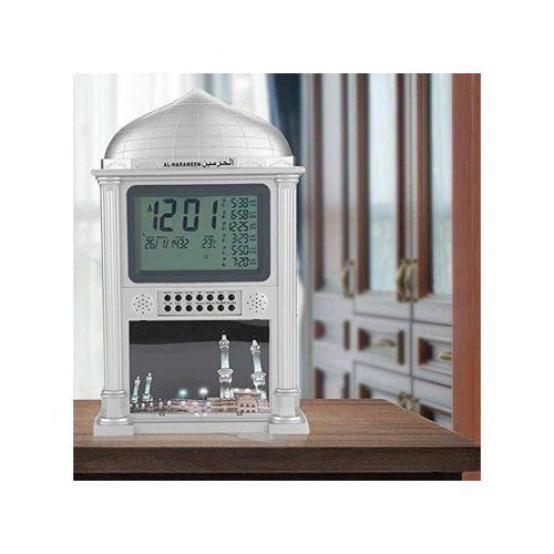 Réveil de table avec horaires de prière et affichage numérique