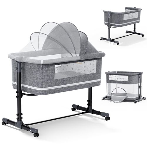 Cododo Bébé Multifonction 3 en 1 – Lit Cododo + Berceau + Parc – Réglable & Sécurisé