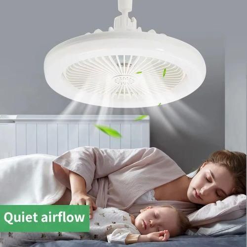 Ventilateur de Plafond avec Lampe LED – Design Moderne, Rotation 360° et Télécommande Sans Fil
