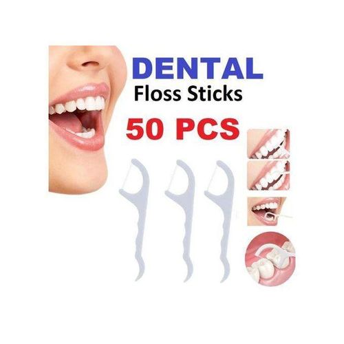 Fil dentaire 50 pièces nettoyage buccal portable pour usage quotidien et voyage