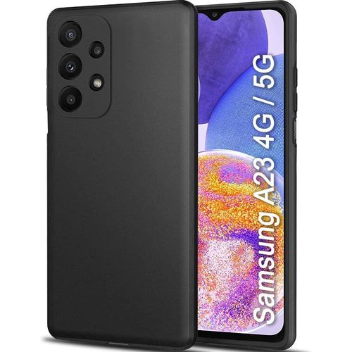 Coque Samsung Galaxy A23 4G / 5G Noir en Silicone Liquide – Protection Antichoc et Anti-Rayures
