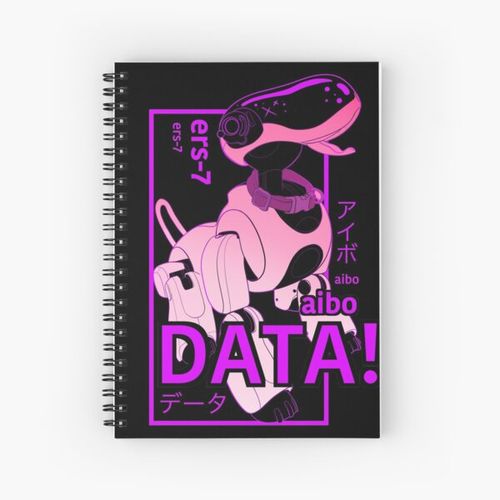 Data! [black version] Spiral Notebook Bloc note