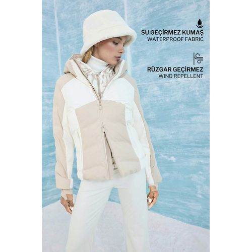 Veste de ski déperlante à capuche zippée Coupe régulière