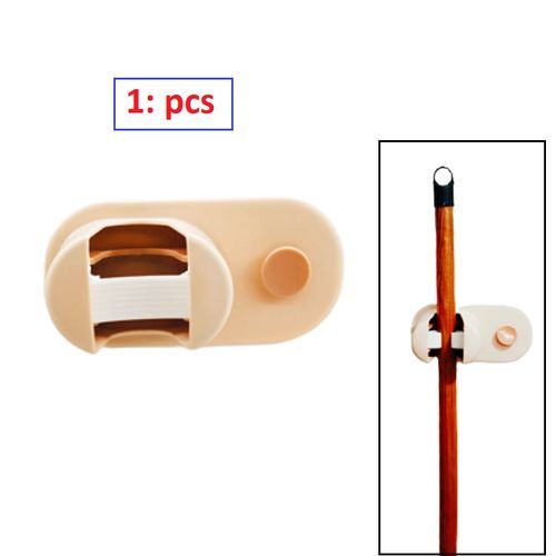 جديد عرض 1 قطعة حامل ممسحة مثبتة على الحائط بيج