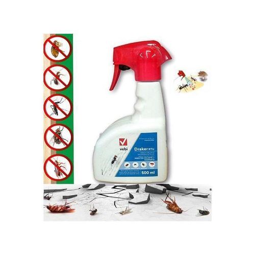 DRAKER RTU 500 مل مبيد حشري للذباب والبعوض والصراصير والنمل والبراغيث