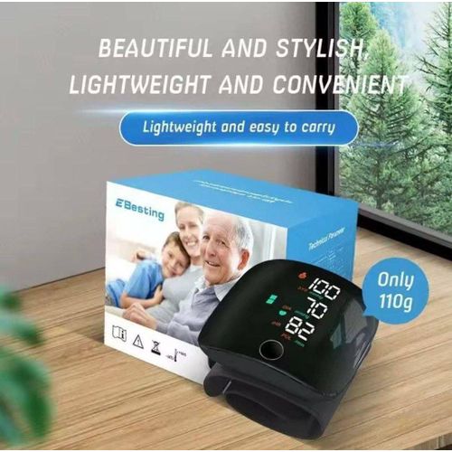 Tensiomètre de Poignet Intelligent – Écran LED Haute Définition et Aide Vocale