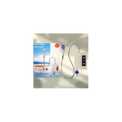 Chauffe-Eau Instantané Électrique 220 V – Appareil avec Écran Numérique de Température, Robinet et Douche pour Cuisine et Salle de Bain