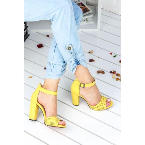 Chaussures à talons jaune Elcin