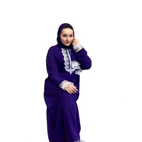 Abaya prière - longue robe dentelle Ramadan prière avec Chale - haute qualité