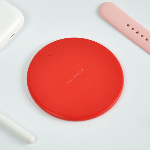 10W Chargeur Sans Fil Rapide pour telephone Wireless Charger - Rouge