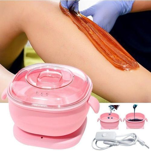Pot de cire en silicone pour l'épilation, machine à fondre la cire, Pot chauffant électrique d'épilation à la cire pour femmes