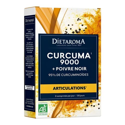 Curcuma et Poivre Noir - Soutien Articulaire - 60 Comprimés