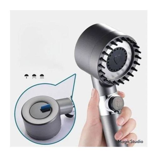 Pommeau de Douche Haute Pression avec Ventilateur Turbo + Filtre Purifiant – Économie d’Eau