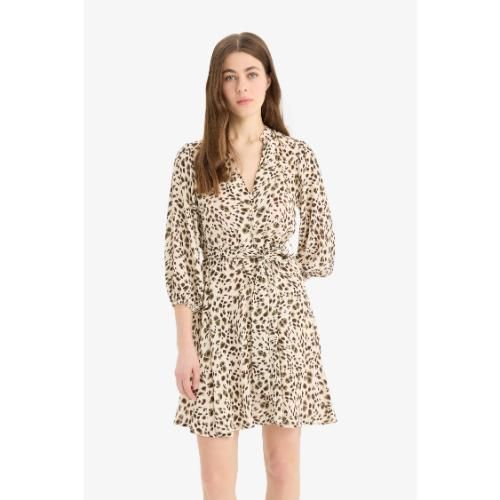 Robe Femme en viscose - Écru - E9380AX.