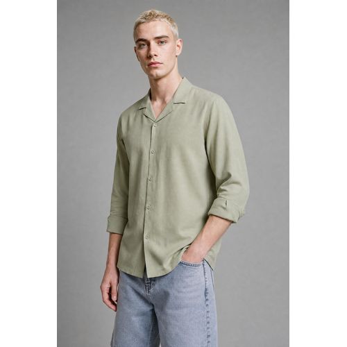 Chemise à col cubain et manches courtes Coupe régulière