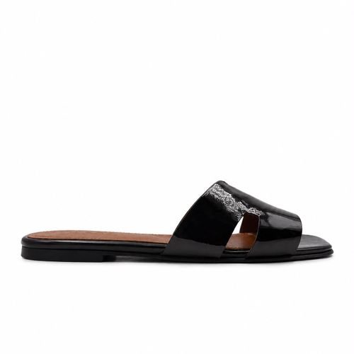 Hélène - Sandales Femme - Cuir Verni Noir