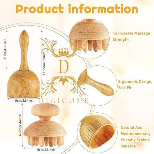 masseur de drainage lymphatique,massage thérapeutiques en bois 2 en 1,Outils de kit de thérapie pour madérothérapie pour une mise en forme efficace du corps, rouleau de massage en bois, anti-cellulite, soulagement des douleurs musculaires