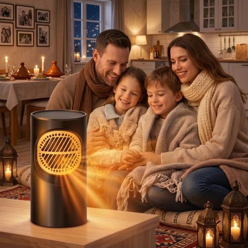 Mini Chauffage Électrique Portable ,Chauffage Soufflant compact,Radiateur Silencieux et Rapide pour Maison, Bureau et Salle de Bain