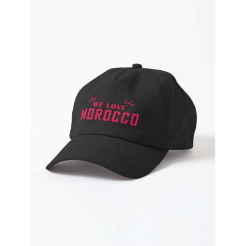 WE LOVE MOROCCO Casquette noire avec design unique