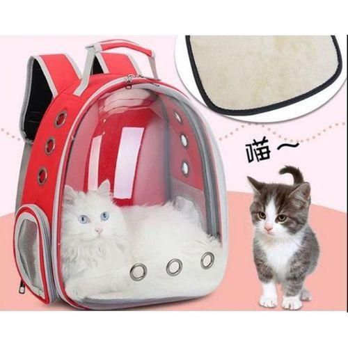 Sac à Dos de Transport pour Animaux – Respirant, pour Petit Chien et Chat, Idéal Voyage, Cage à Capsules Spacieuse