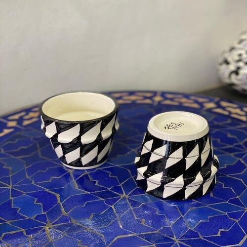 Ensemble De Six Tasses Du Patrimoine Marocain Authentique.