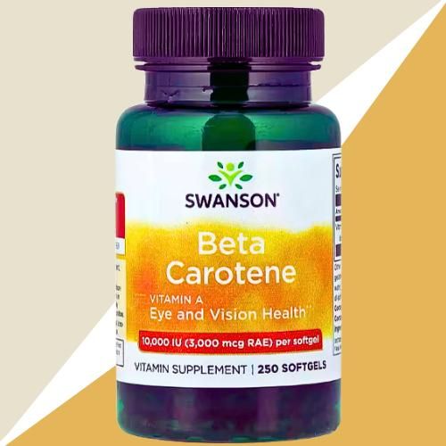 بيتا كاروتين، 3000 ميكروغرام مكافئ النشاط الحيوي (10,000 وحدة دولية) - صحة العيون والرؤية - 250 كبسولات هلامية