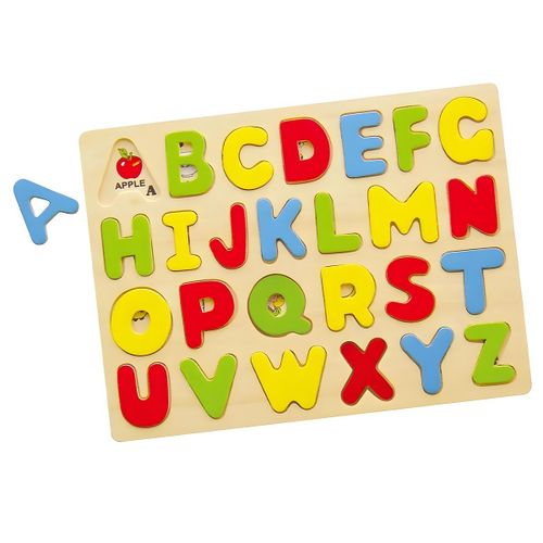 Puzzle éducatif - Alphabets ABC en Bois - Apprentissage des lettres pour enfants - Multicolore