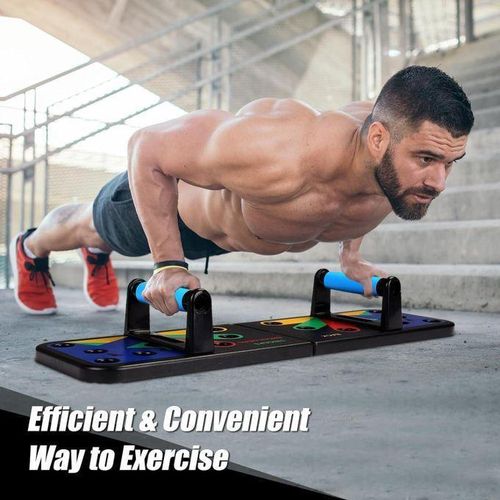 Planche a Pompe Musculation Multifonction, Barre de Traction