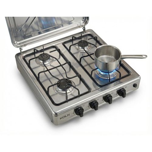 Table de cuisson 4 feux en inox, Gaz stove