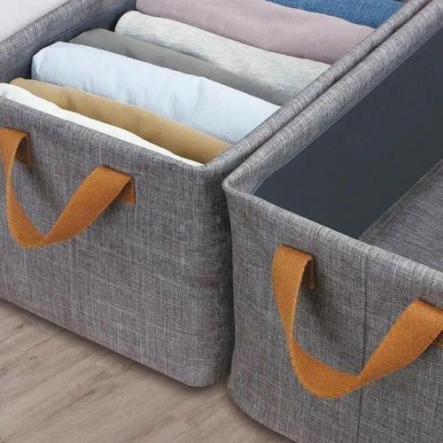 Ge Boîte de rangement à cadre en acier cationique, boîte de rangement pour vêtements et pantalons, tiroir pour sous-vêtements, garde-robe et Jeans