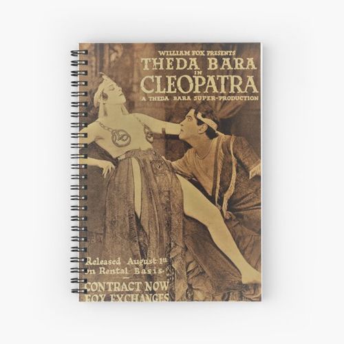 CLEOPATRA Theda Bara classic silent film Spiral Notebook Bloc note