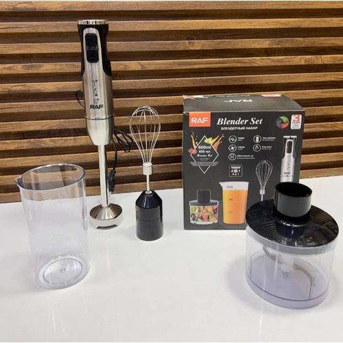 Batteur & Mixeur Plongeant 2 Vitesses avec Pied en INOX + Bol Gradué 600 ml