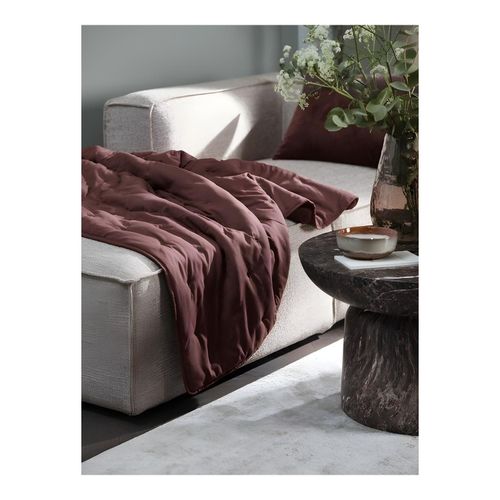 Couverture Matelassée - Aubergine - 130x180 cm - Pour Salon et Chambre