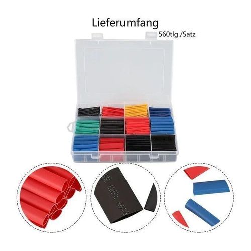 Ensemble de tubes thermorétractables en polyoléfine, câble électrique