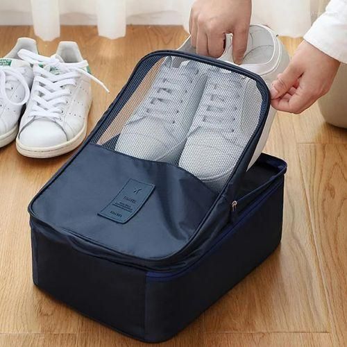 Sac de Rangement pour Chaussures de Voyage Grande Capacité – Organisateur Étanche pour 3 Paires de Chaussures – Sac Multifonction pour Sous-vêtements et Accessoires – Tissu Oxford