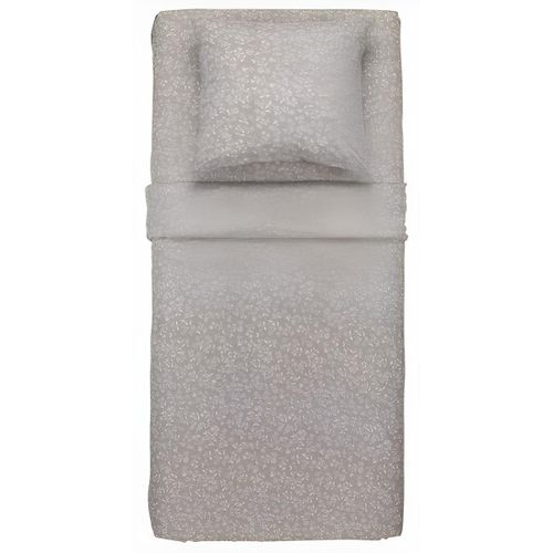 Ensemble de Draps - Microfibre - Pour Lit Double - Gris 160x240 cm