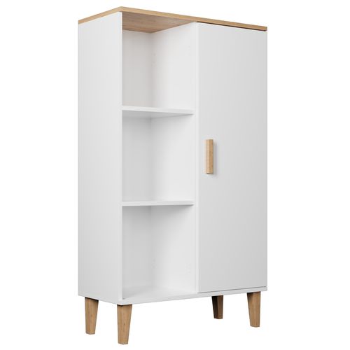 Bibliothèque verrouillable Sakena blanc